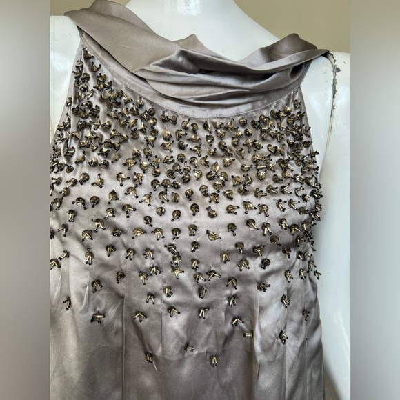 Day Birger Et Mikkelsen gray hand embelished silk blouse- Beautiful! - Picture 15 of 15